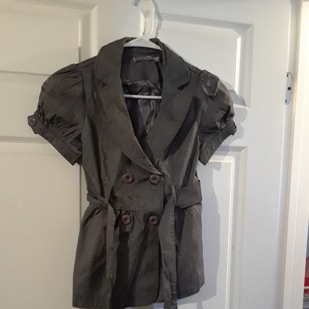 Grey Botton Blouse